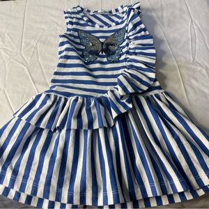 Sweet Cactus Butterfly stripe dress 24months